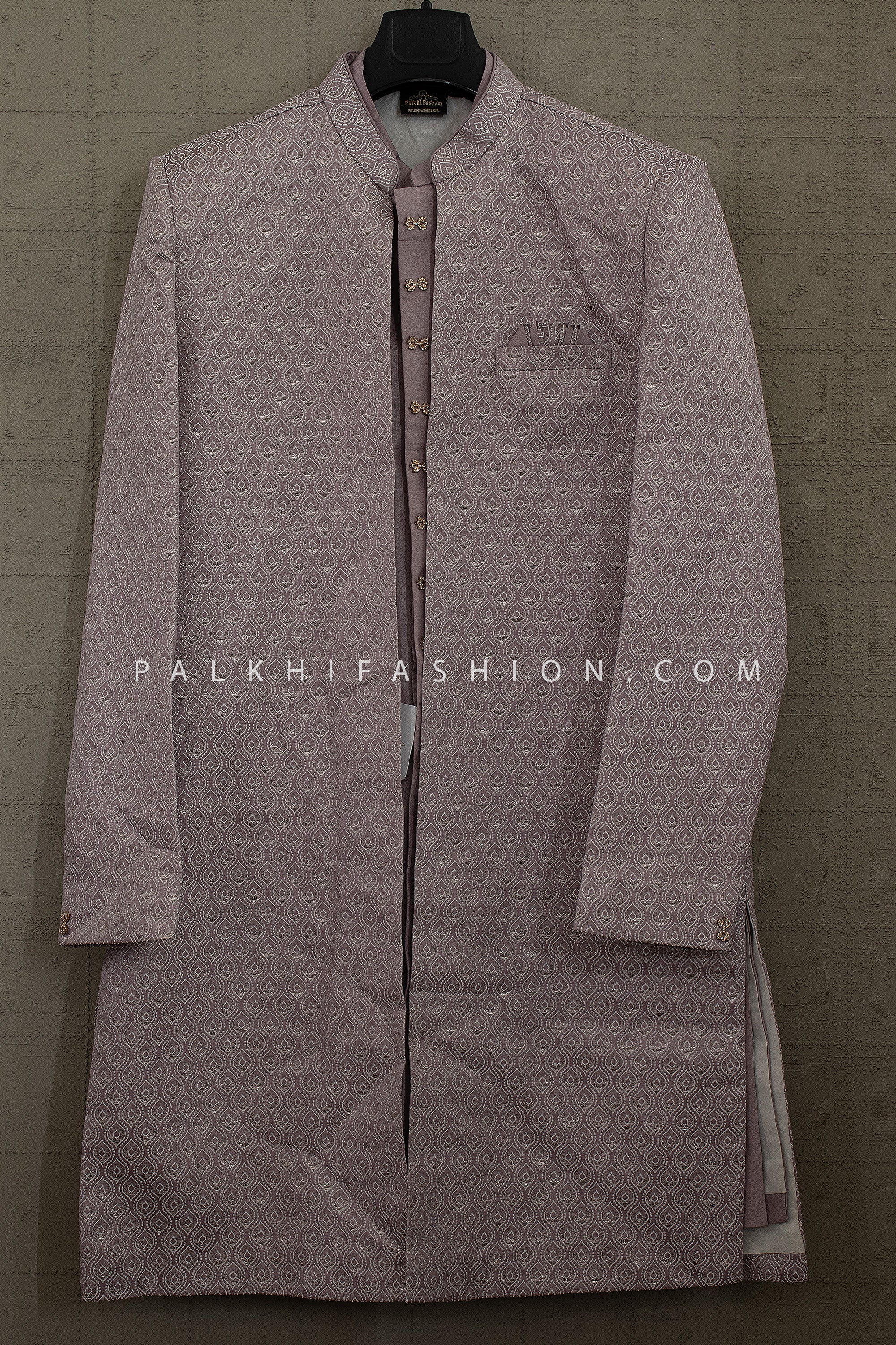 Regal Rosewood - Premium Indo Western Outfit by Palkhi Fashion