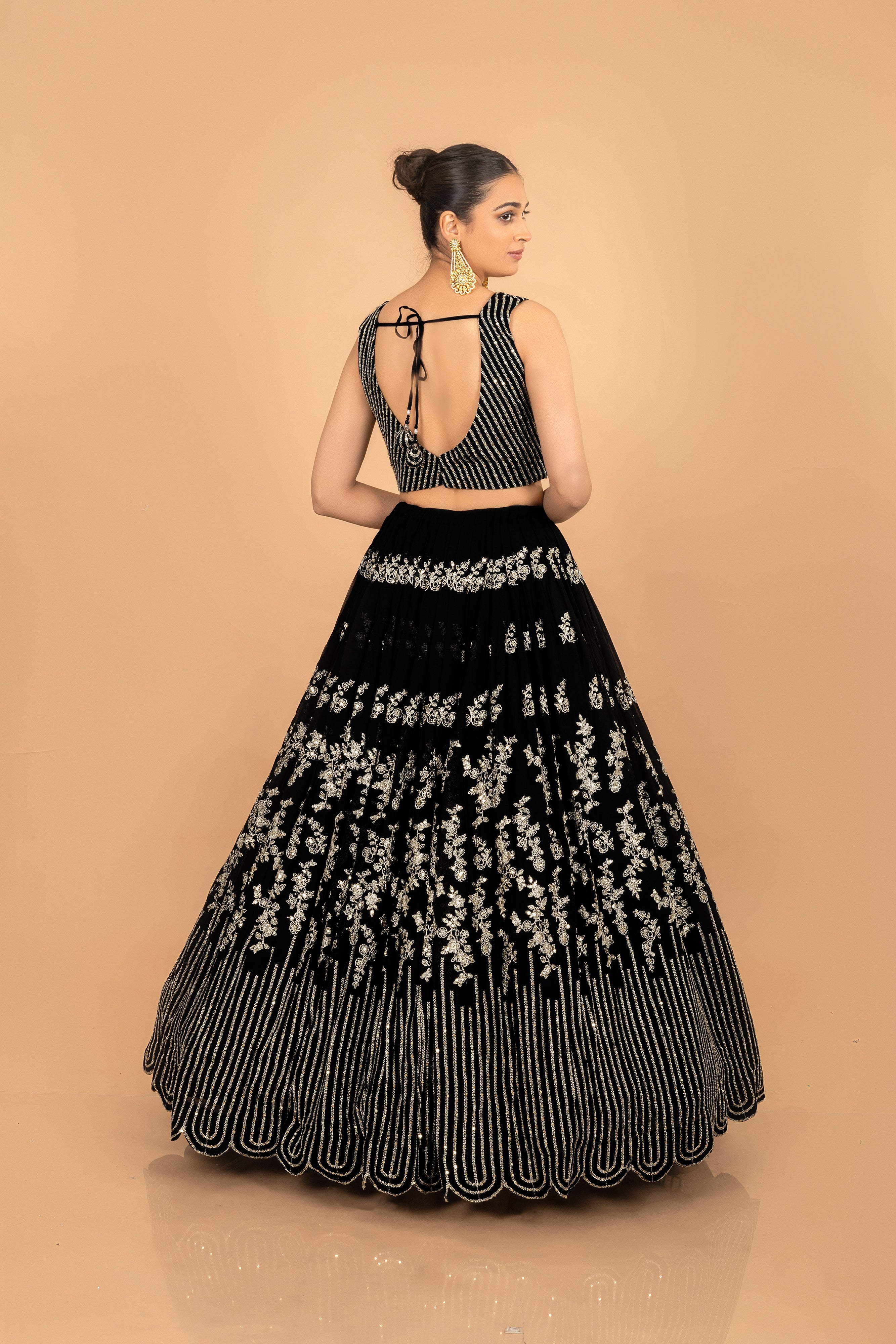 Modern Majesty: Black Designer Lehenga Choli With Appealing Designs