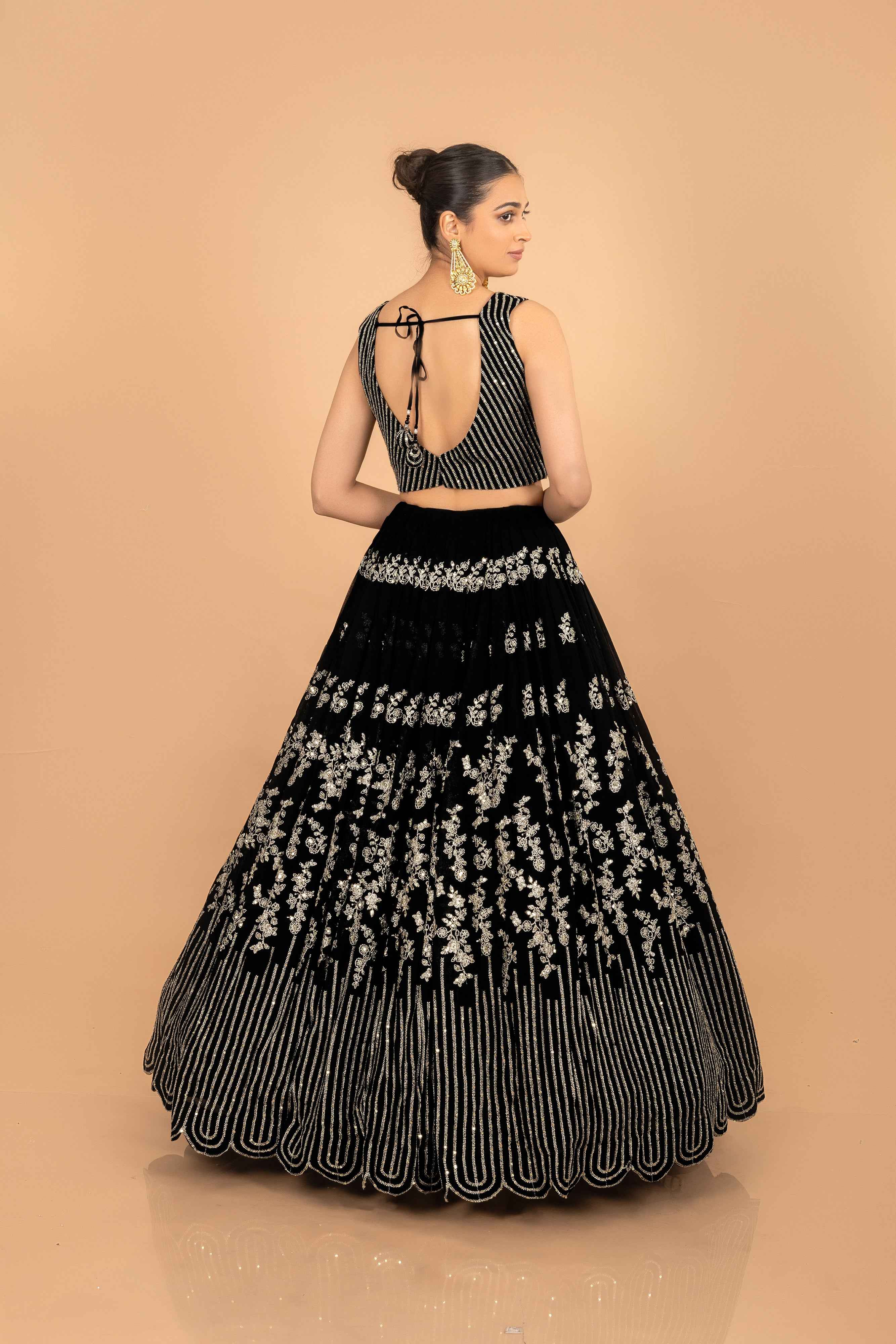 Modern Majesty: Black Designer Lehenga Choli With Appealing Designs