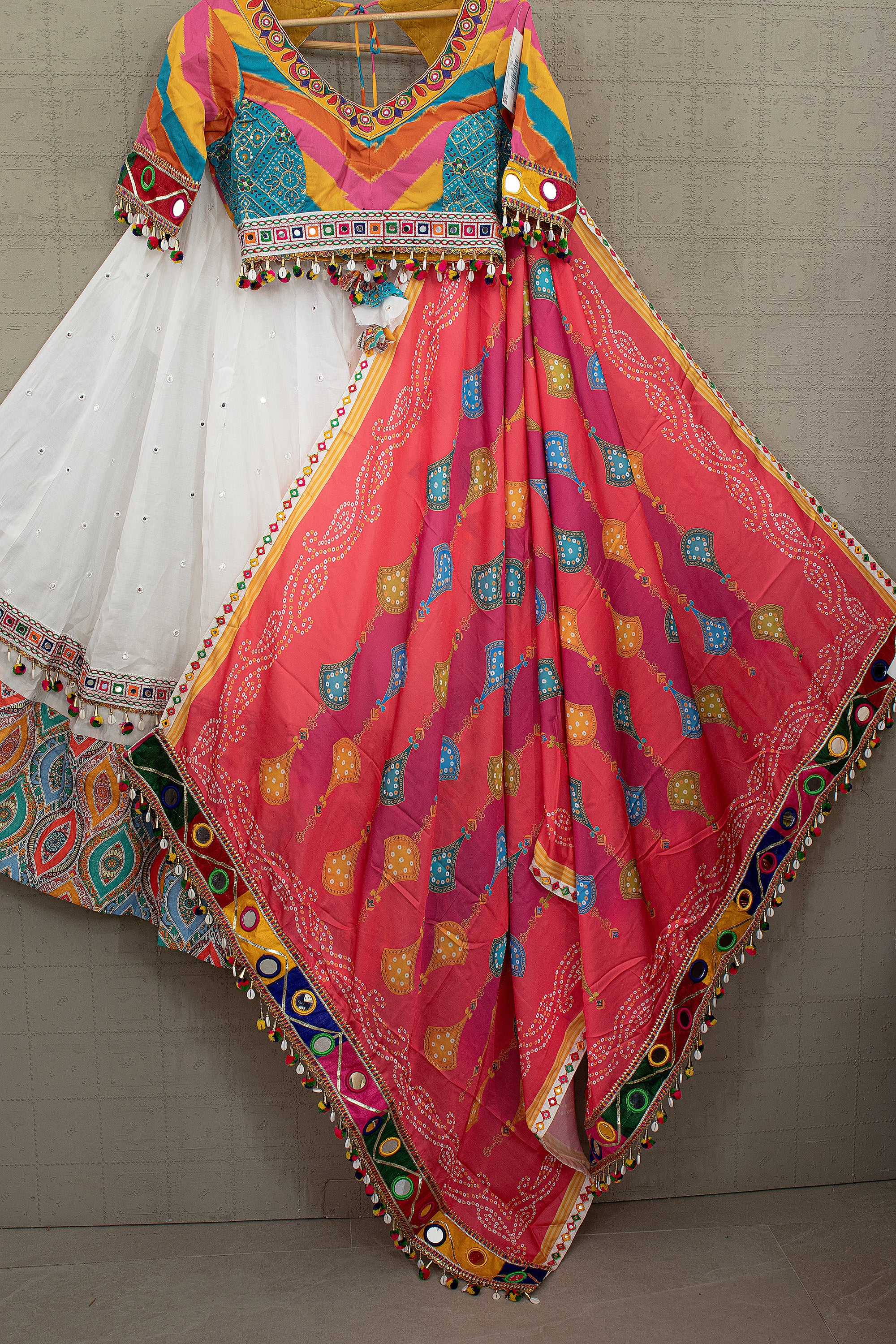 Color Carnival – Designer Multicolor Navratri Chaniya Choli with Stunning Dupatta | Palkhi Fashion