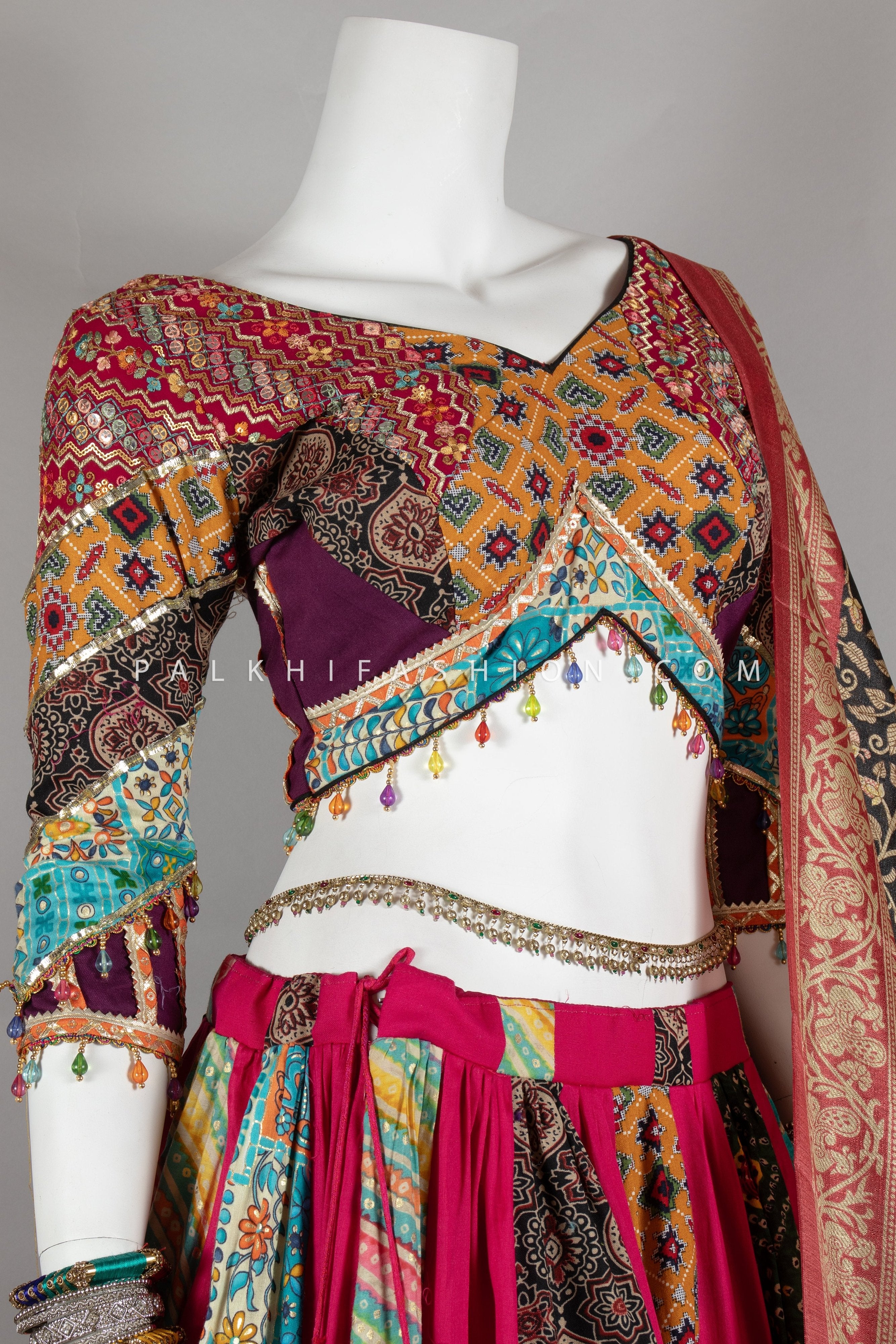 Celebrate Navratri in Style – Multi - Color Full Flair Chaniya Choli Set