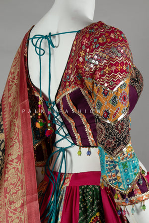 Celebrate Navratri in Style – Multi - Color Full Flair Chaniya Choli Set