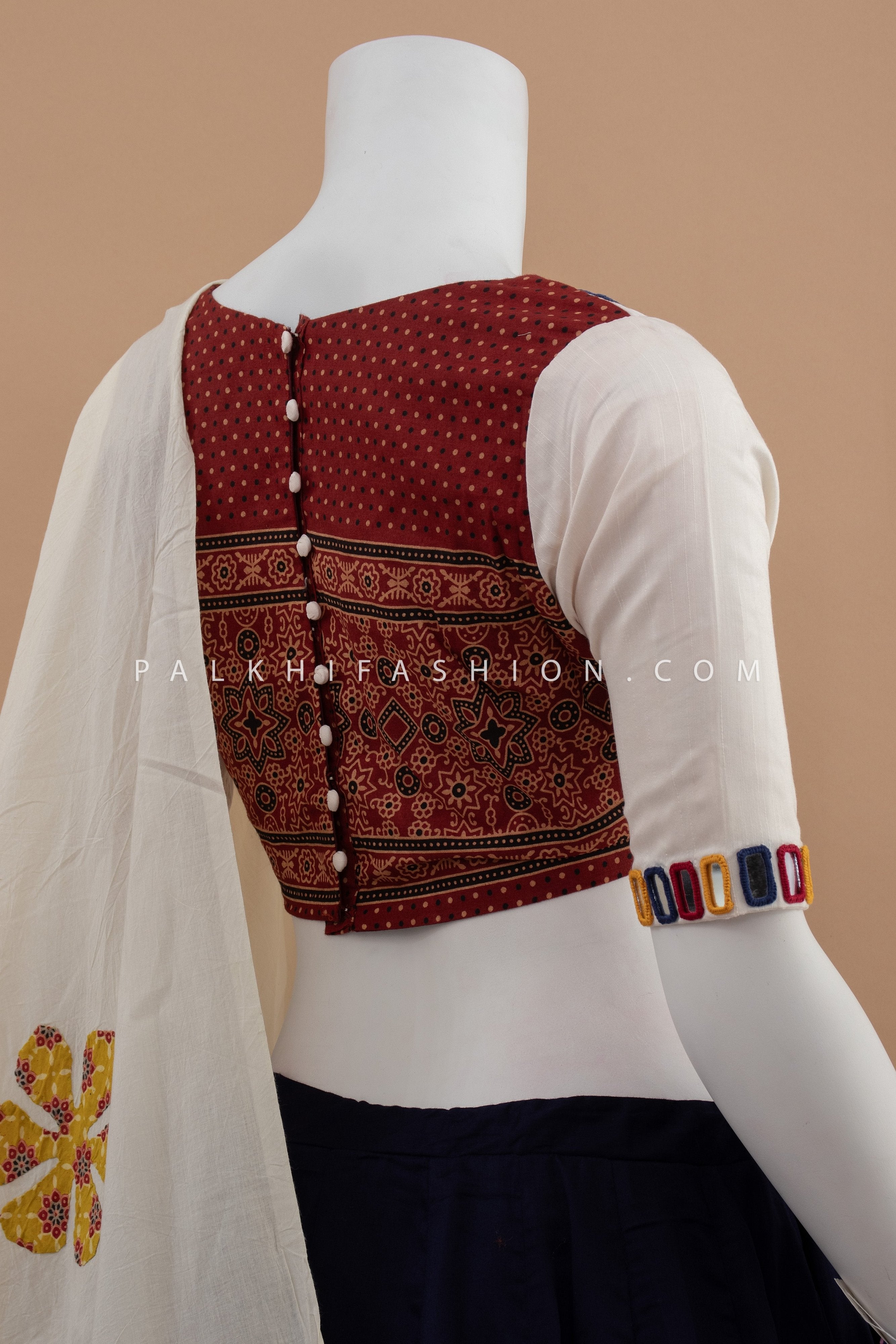 Designer Blue Mulmul Cotton Navratri Chaniya Choli– Palkhi Fashion