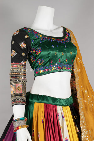 Designer Gaji Silk Navratri Chaniya Choli with Appealing Work – Palkhi Fashion