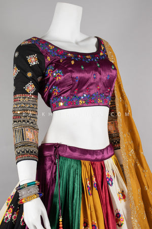 Designer Gaji Silk Navratri Chaniya Choli with Appealing Work – Palkhi Fashion