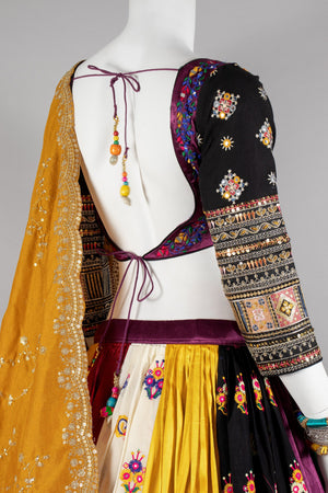 Designer Gaji Silk Navratri Chaniya Choli with Appealing Work – Palkhi Fashion