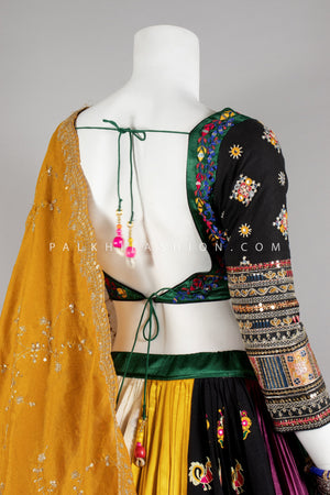 Designer Gaji Silk Navratri Chaniya Choli with Appealing Work – Palkhi Fashion