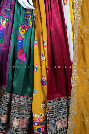 Designer Gaji Silk Navratri Chaniya Choli with Appealing Work – Palkhi Fashion