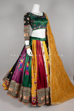 Designer Gaji Silk Navratri Chaniya Choli with Appealing Work – Palkhi Fashion