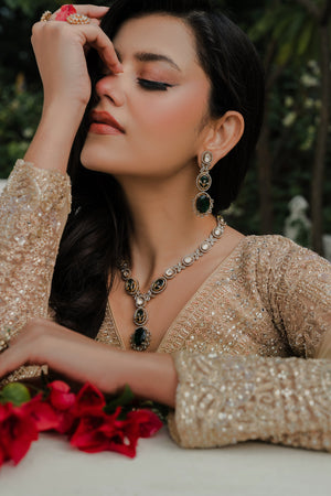 Divine Flair: Gold Tulle Celebrity Inspired Designer Lehenga Choli