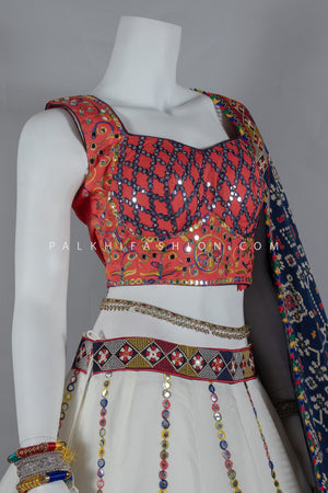 Elegant Navratri Chaniya Choli Set With Patola Silk Dupatta - Palkhi Fashion