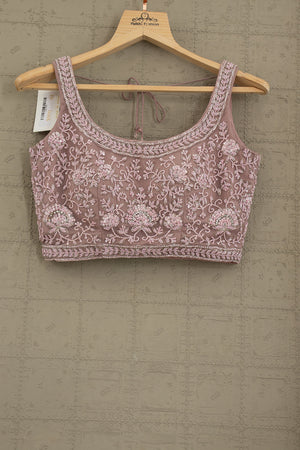 Ethereal Elegance: Lilac Soft Net Bead Embroidered Lehenga Choli – Palkhi Fashion