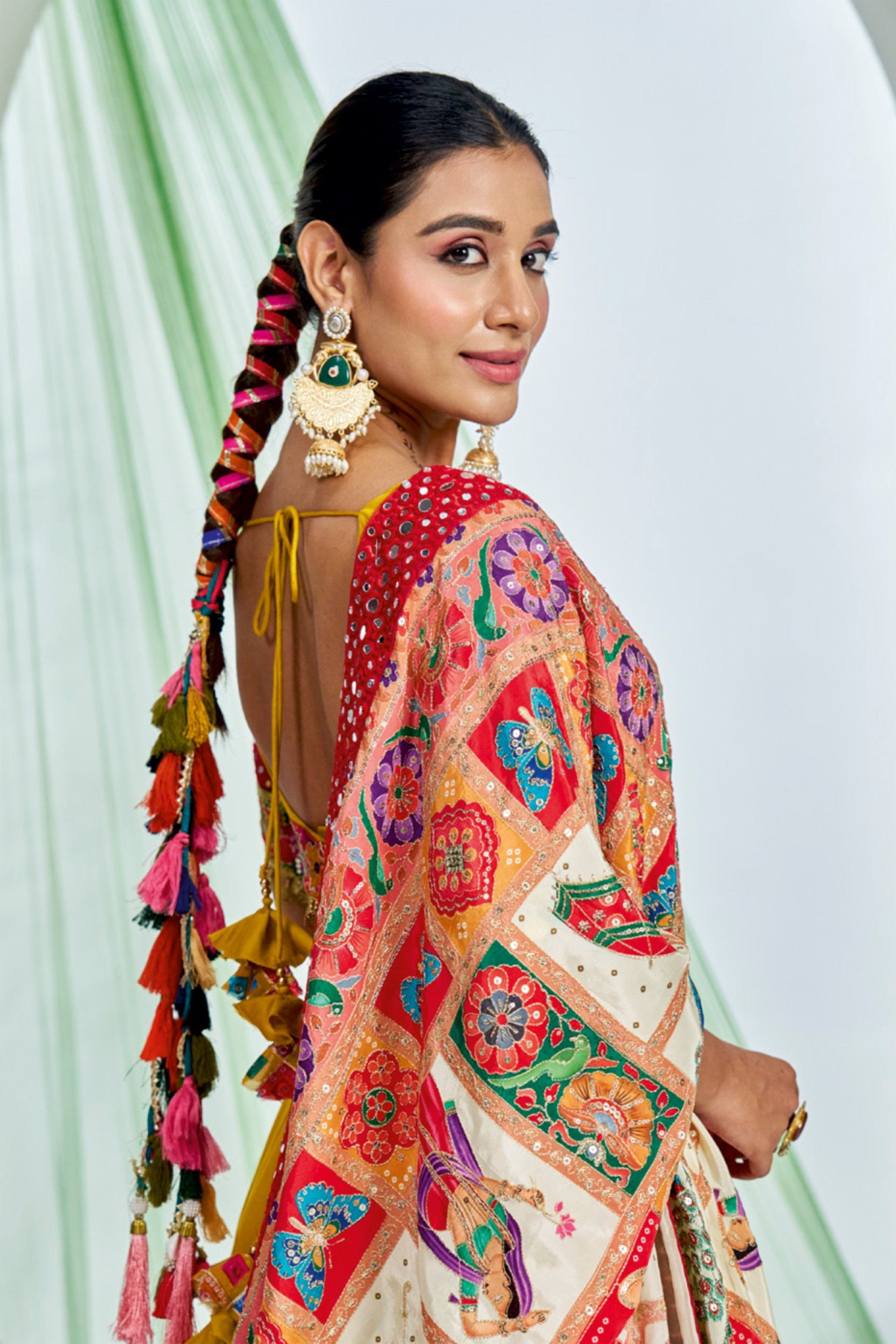 ✨ Golden Grace: Light Mustard Designer Navratri Chaniya Choli with Stunning Dupatta – Palkhi Fashion