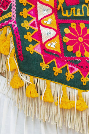 Multicolor Cotton Girls Chaniya Choli with Traditional Embroidery – Palkhi Fashion