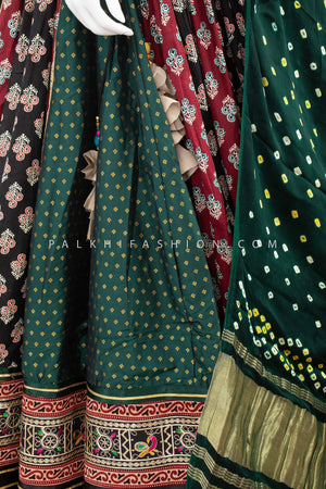 Premium Katha Work Multicolor Navratri Chaniya Choli with Stunning Work – Palkhi Fashion