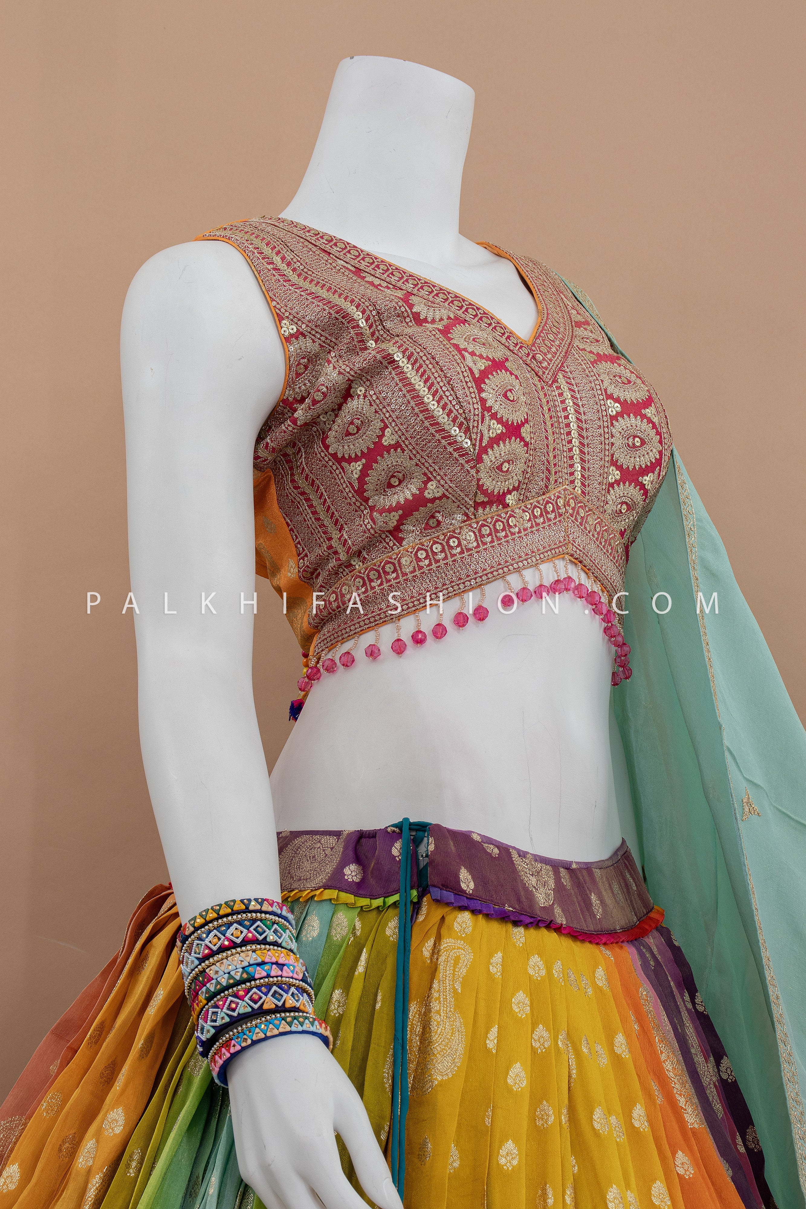 Radiant Reverie: Where Every Shade Tells a Story | 4D Designer Chaniya Choli
