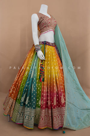 Radiant Reverie: Where Every Shade Tells a Story | 4D Designer Chaniya Choli