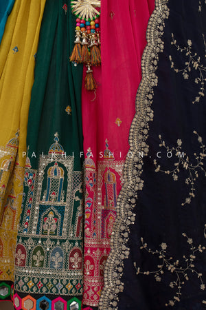 💃 Royal Twirl: 12 - Meter Full - Flair Designer Chaniya Choli Set | The Ultimate Navratri Statement