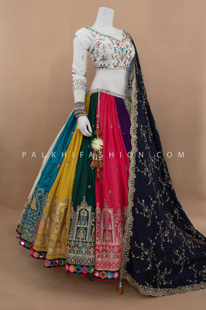 💃 Royal Twirl: 12 - Meter Full - Flair Designer Chaniya Choli Set | The Ultimate Navratri Statement