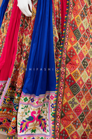 Royal Whirl: Full Flair Designer Chaniya Choli Set with Patola Dupatta – Palkhi Fashion