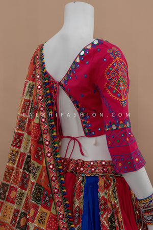 Royal Whirl: Full Flair Designer Chaniya Choli Set with Patola Dupatta – Palkhi Fashion