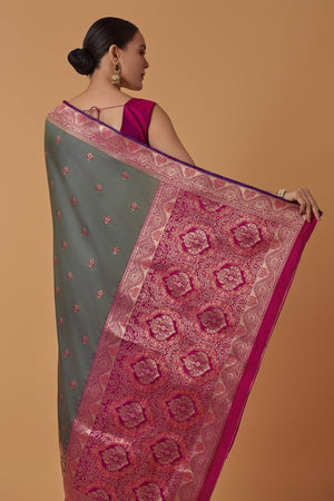 Stunning Kanjivaram Silk Saree with Appealing work – Palkhi Fashion