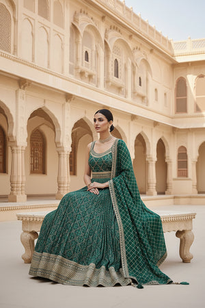 🪔 Timeless Bandhani Grace: Heritage Silk Ensemble by Palkhi Fashion