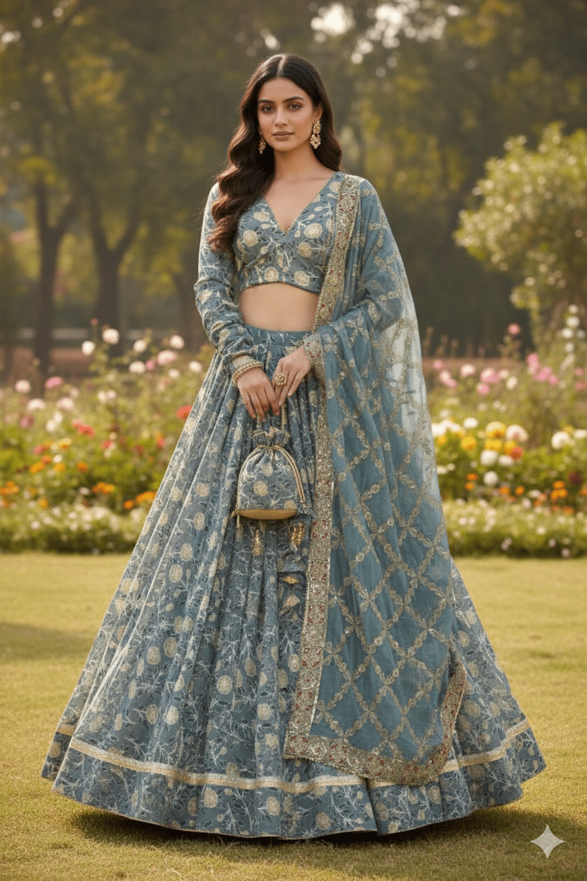 ✨ Timeless Grace: 12 meters Malabar Cotton Floral Chaniya Choli with Attractive Dupatta – Palkhi Fashion