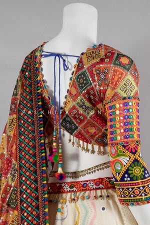 Twirl Tales: Ethnic Designer Chaniya Choli with Kutch Embroidery