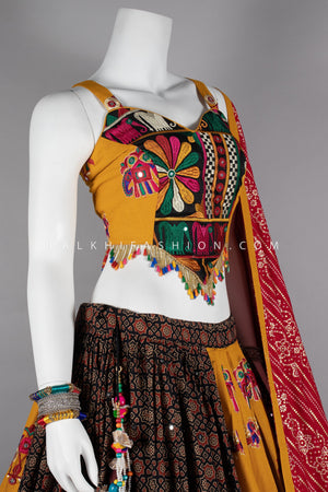 Vibrant Multi - Color Designer Navratri Chaniya Choli Set – Palkhi Fashion