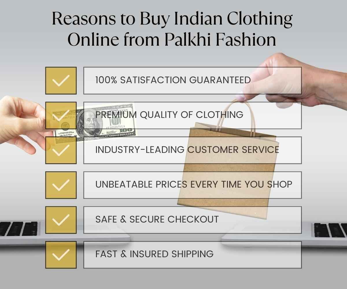 Reasons to Buy Indian Clothing Online with Palkhi Fashion - Palkhi Fashion
