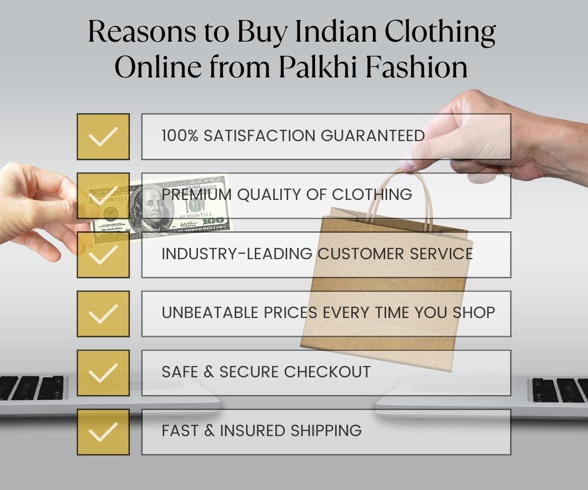 Reasons to Buy Indian Clothing Online with Palkhi Fashion - Palkhi Fashion