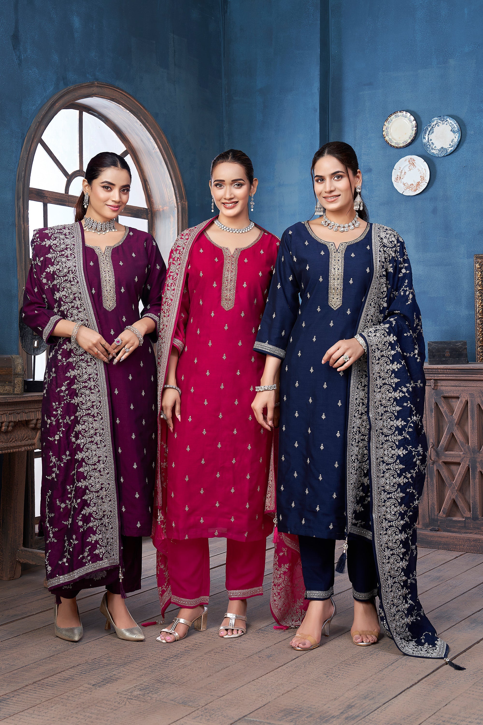 StraightCut Suits - Palkhi Fashion