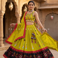 Garba Radiance – Green Mirror Work Navratri Chaniya Choli | Palkhi Fashion