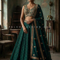 A Timeless Lehenga Choli Set with Elegant Embroidery | Palkhi Fashion Houston