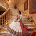 Royal White Navratri Chaniya Choli with Patola Dupatta | Palkhi Fashion
