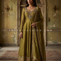 Heirloom Elegance – Handworked Anarkali Palazzo Suit | Palkhi Fashion