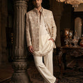 Ivory Imperial | Hand-Embellished Designer Indo-Western with Heritage Mosaic Work | Palkhi Fashion