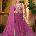 Lilac Radiance | Lilac Lehenga Choli with Silk Embroidery | Palkhi Fashion