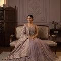 Lilac Reverie | Elegant Lehenga Choli with Handwork Blouse & Pure Banarasi Silk Dupatta | Palkhi Fashion