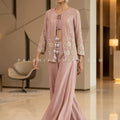 Mauve Elegance – Couture Indo Western Palazzo Set with Embellished Jacket | Palkhi Fashion