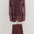 Men's Jodhpuri Suit in Maroon Color | Traditional Indian Jodhpuri Suit