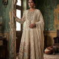 Mughal Grace – Embroidered Soft Silk Anarkali With Regal Motifs | Palkhi Fashion