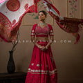 Rani Heritage – Pink Navratri Chaniya Choli with Kutchi Embroidered Dupatta | Palkhi Fashion