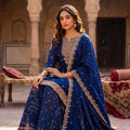 Royal Indigo Elegance | Royal Blue Bandhani Palazzo Kurta Set with Hand Embroidery | Palkhi Fashion