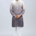 Taupe Grey Ombre Kurta Pajama Set for Men – Palkhi Fashion