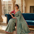 Baranasi Silk Weaving Saree With Designer Silk Blouse | Palkhi Fashion