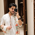 Timeless Royal Ease – Cream Designer Kurta Set with Kashmiri Embroidered Shawl | Palkhi Fashion
