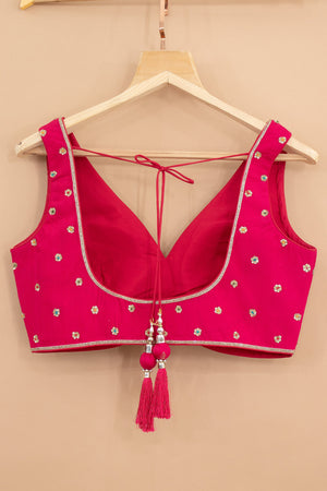 Banarasi Muse: Rani Pink Pure Silk Lehenga Choli with Handcrafted Blouse – Palkhi Fashion