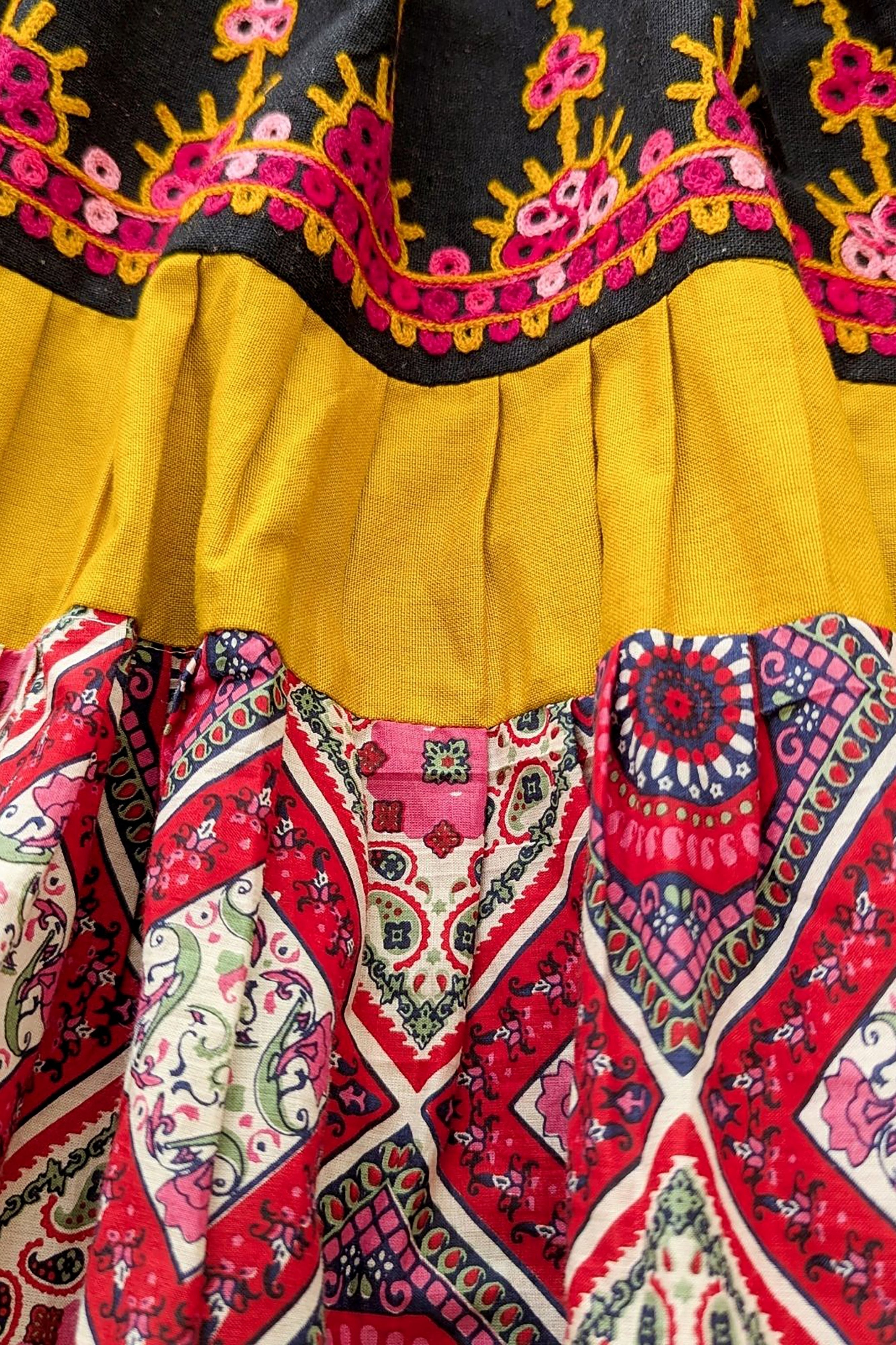 Black Cotton Chaniya Choli for Girls with Handcrafted Embroidery – Palkhi Fashion